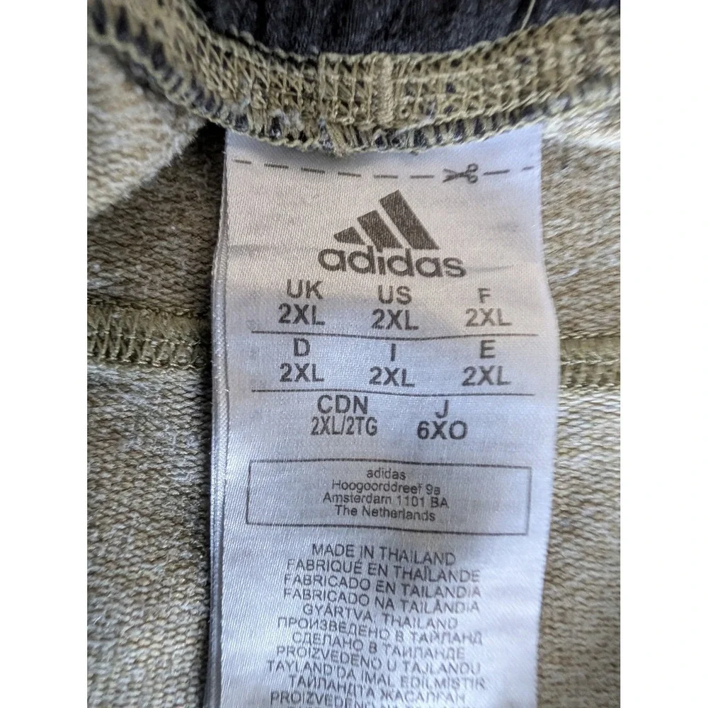 Adidas Aeroready Mens 2XL Olive Green Athletic Gym Training Shorts Black Waist